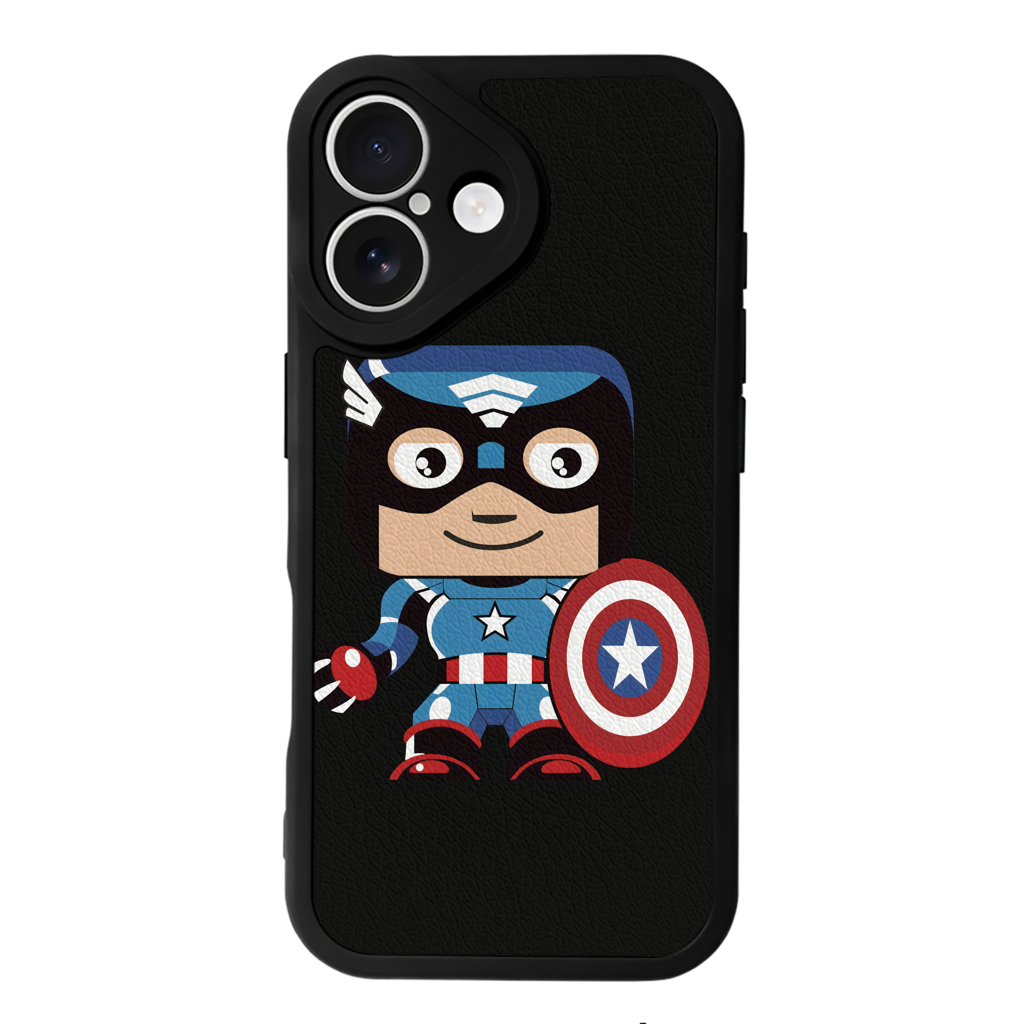 （画像用） アベンジャーズ The Avengers 【iPhone 16シリーズ対応】シリコンスマホケース（レザー調） 材質：シリコン